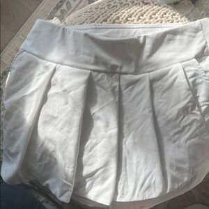 Fabletic White Pleted Skort